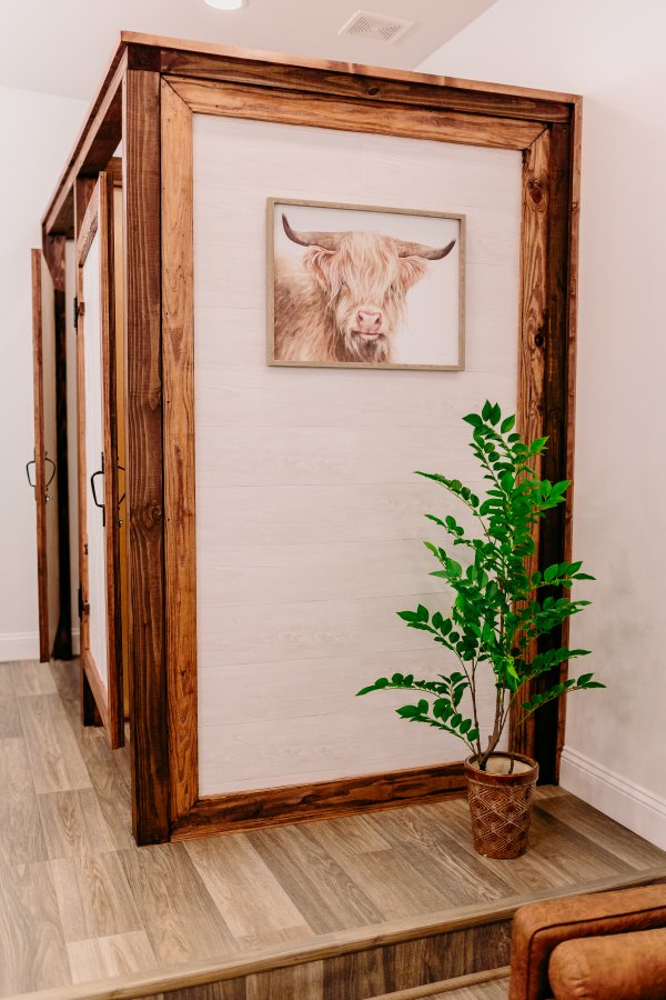 Men's and women's indoor restrooms 